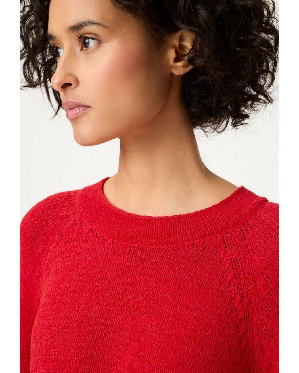 Olsen Red Strickpullover Mit 3/4-Ärmeln