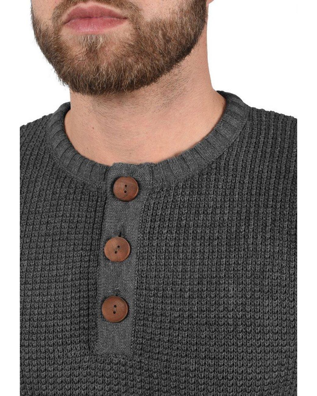 Solid Strickpullover Sdterrance Strickpulli in Gray für Herren