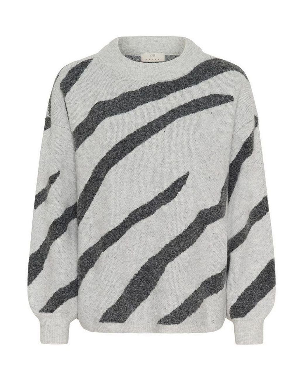Kaffe Gray Strickpullover Strickpullover Kawilma