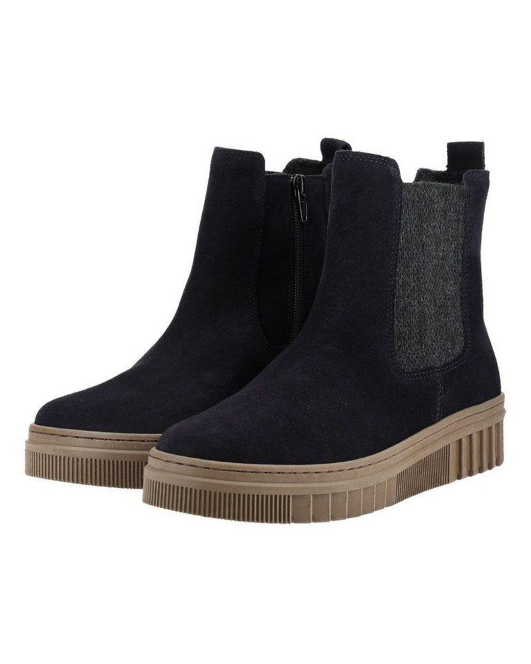 Gabor Blue Stiefelette Veloursleder/Textil Stiefelette