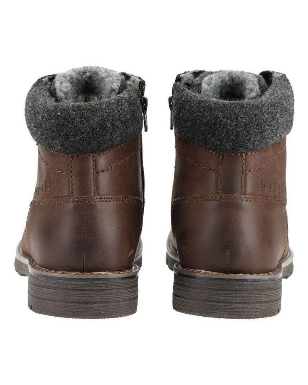 Bugatti Stiefelette Leder Schnürstiefelette in Brown für Herren