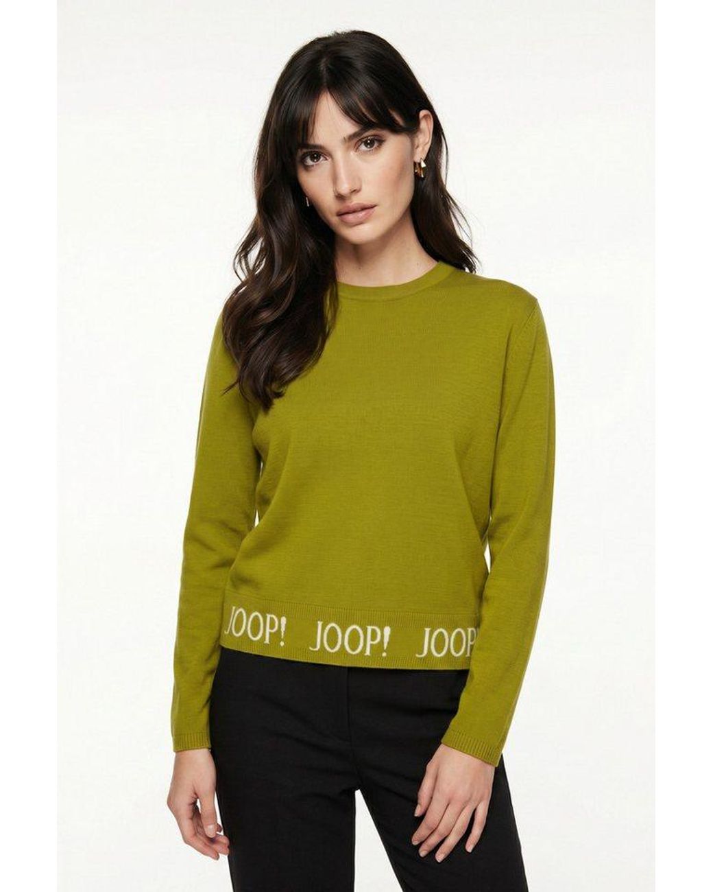 Joop! Green Strickpullover Keta Mit Markenlogo