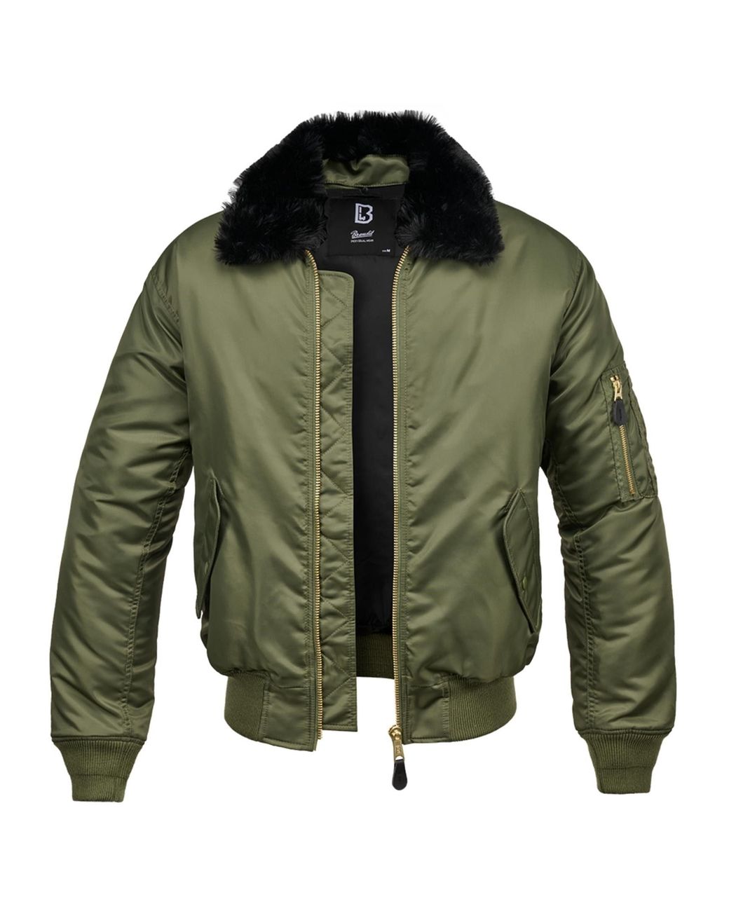 BRANDIT Jacket für Grün (1-St) | DE Fur Lyst Winterjacke Collar Herren MA2 in
