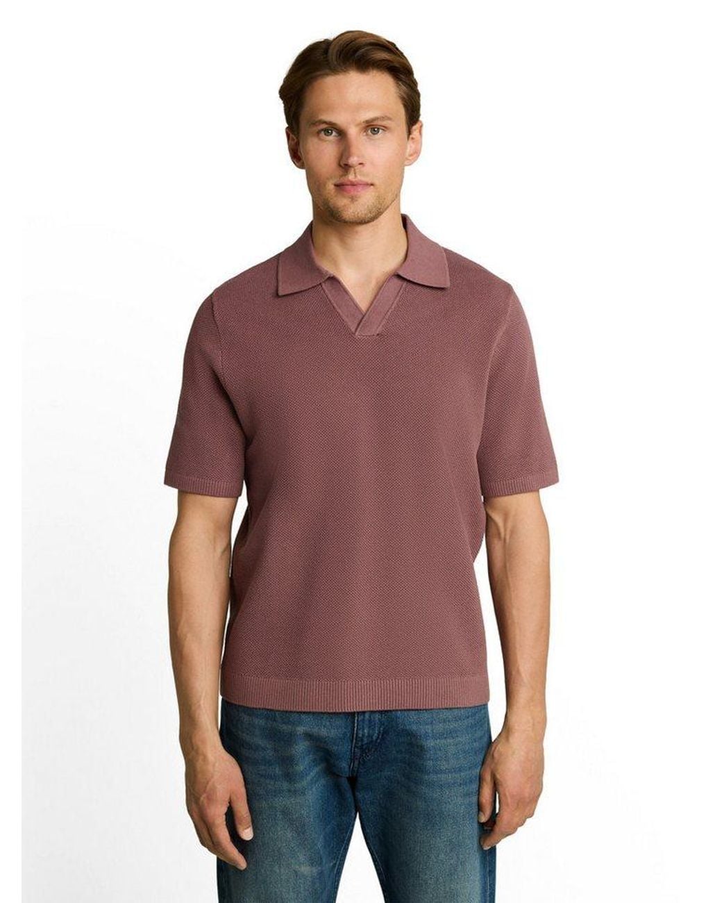 Tom Tailor Strickpullover in Purple für Herren