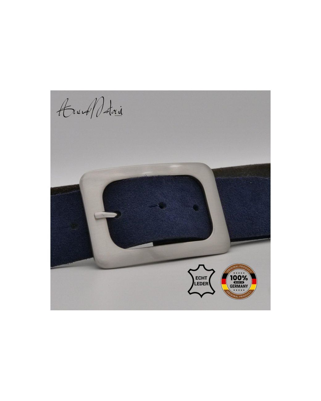 Annamatoni Blue Ledergürtel Damen Ledergürtel