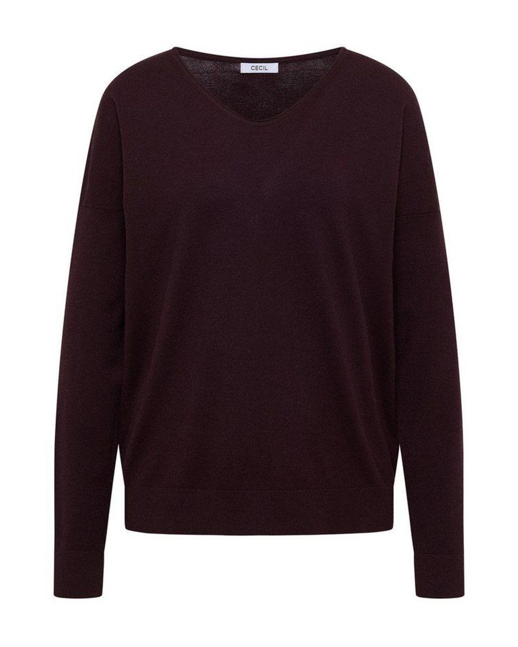 Cecil Purple Strickpullover