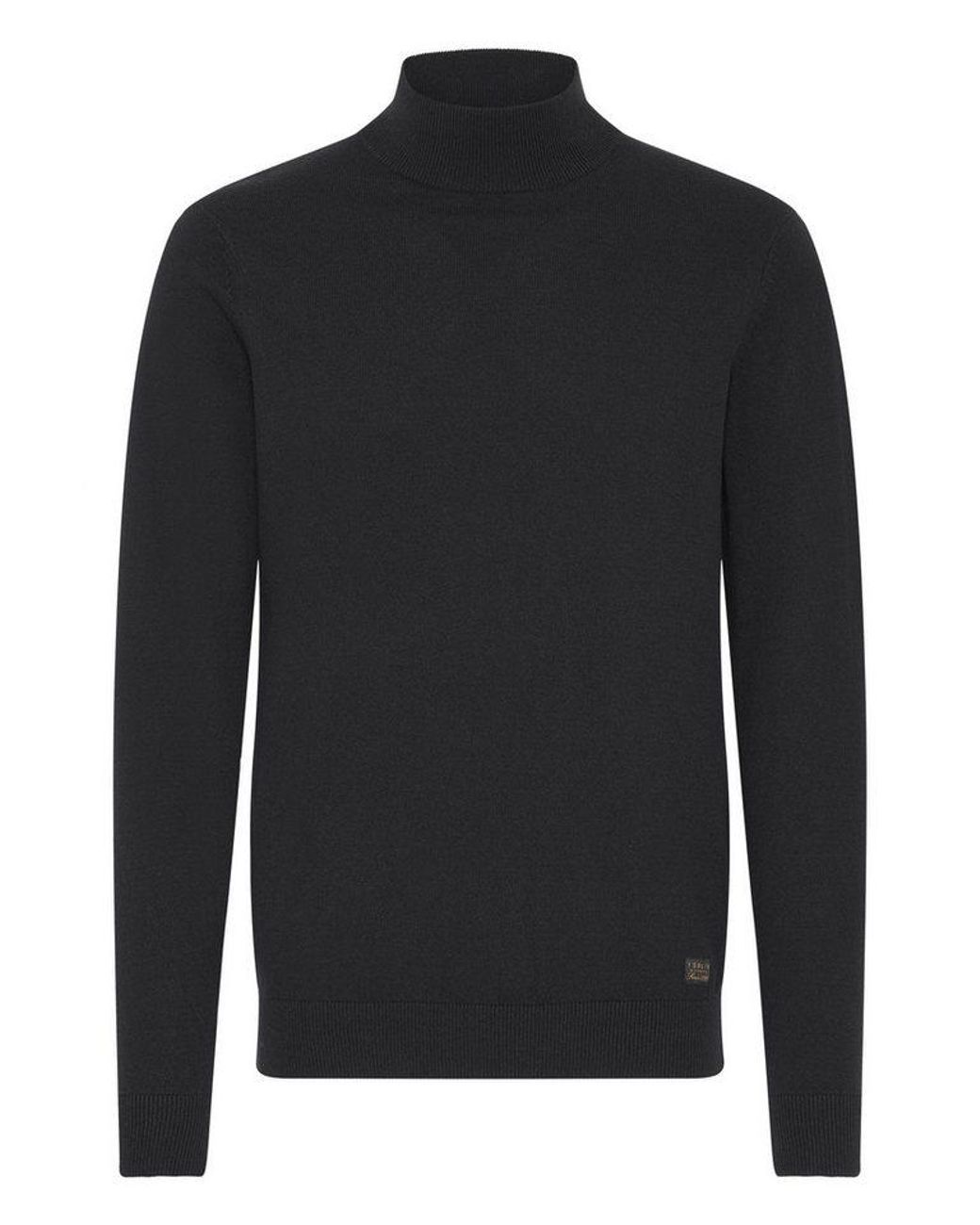 Solid Rollkragenpullover Sdakalmo Modischer Feinstrickpullover Mit Rollkragen in Black für Herren