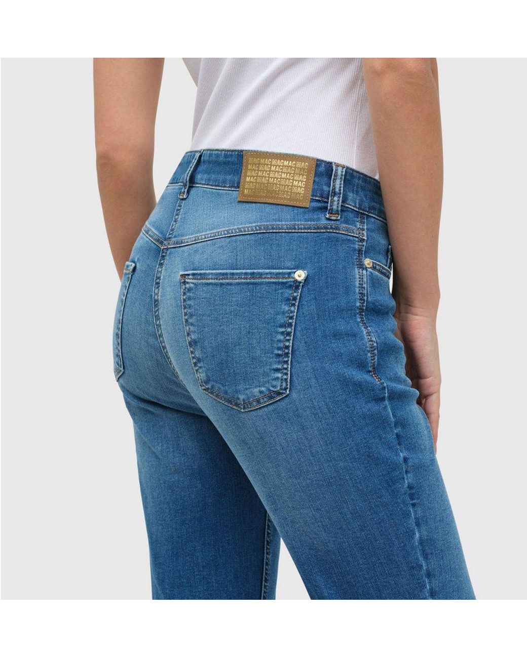 M·a·c Blue Bootcut-Jeans Boot