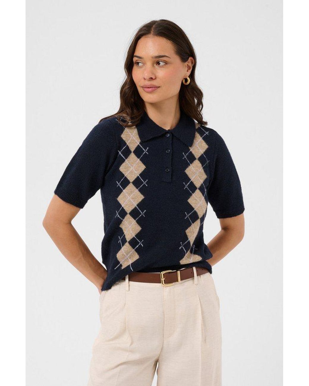 Kaffe Blue Strickpullover Strickpullover Kaolive