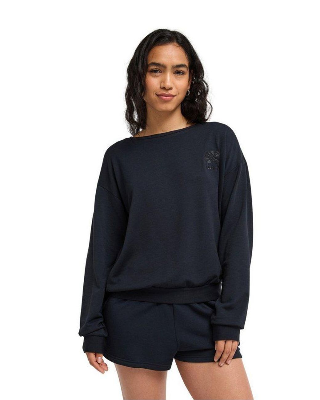 Roxy Blue Fleecepullover Surfing By Moonlight
