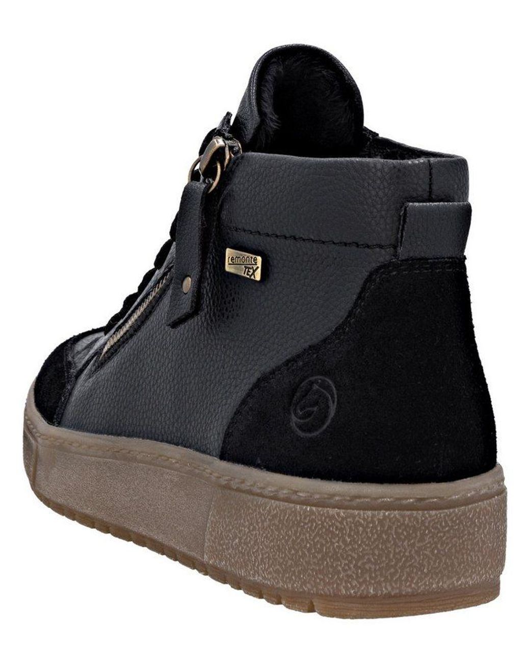 Remonte Black Sneaker Glattleder Sneaker