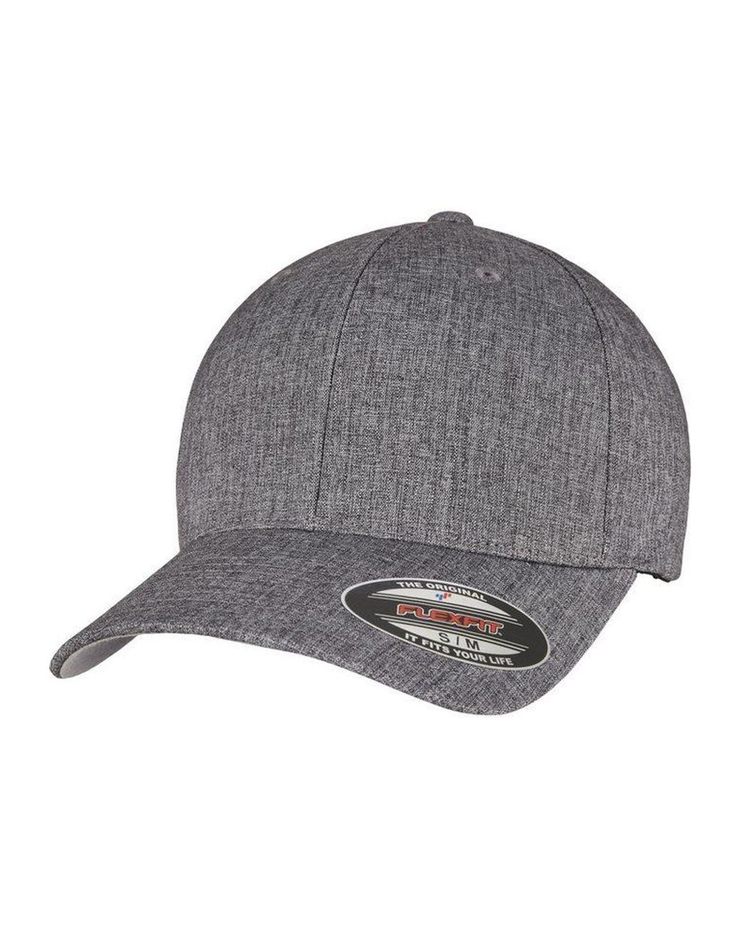 Flexfit Gray Flex Cap Heatherlight Cap