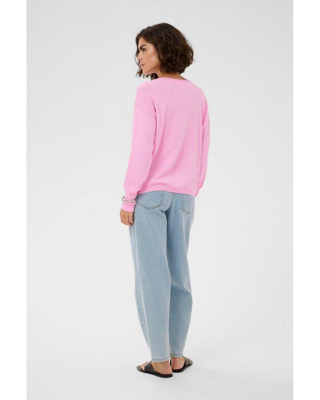 Kaffe Pink Strickpullover Strickpullover Kalizza