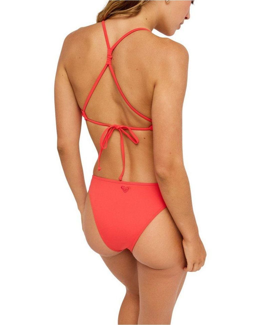 Roxy Red Bikini-Hose Solid Essentials Moderate