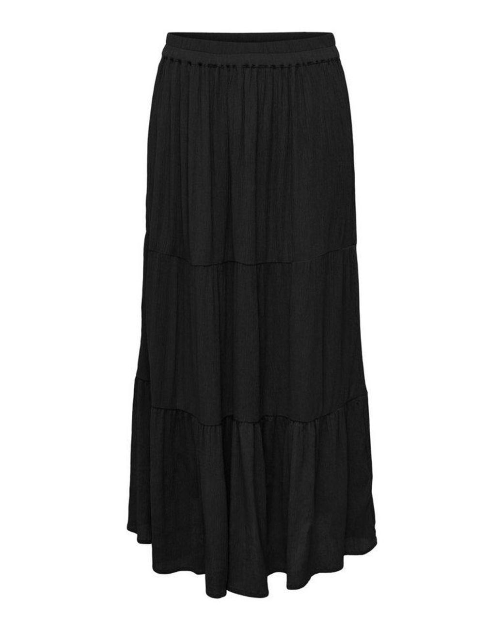 ONLY Black Maxirock Onlmikka Life Long Skirt Wvn Noos Viskose