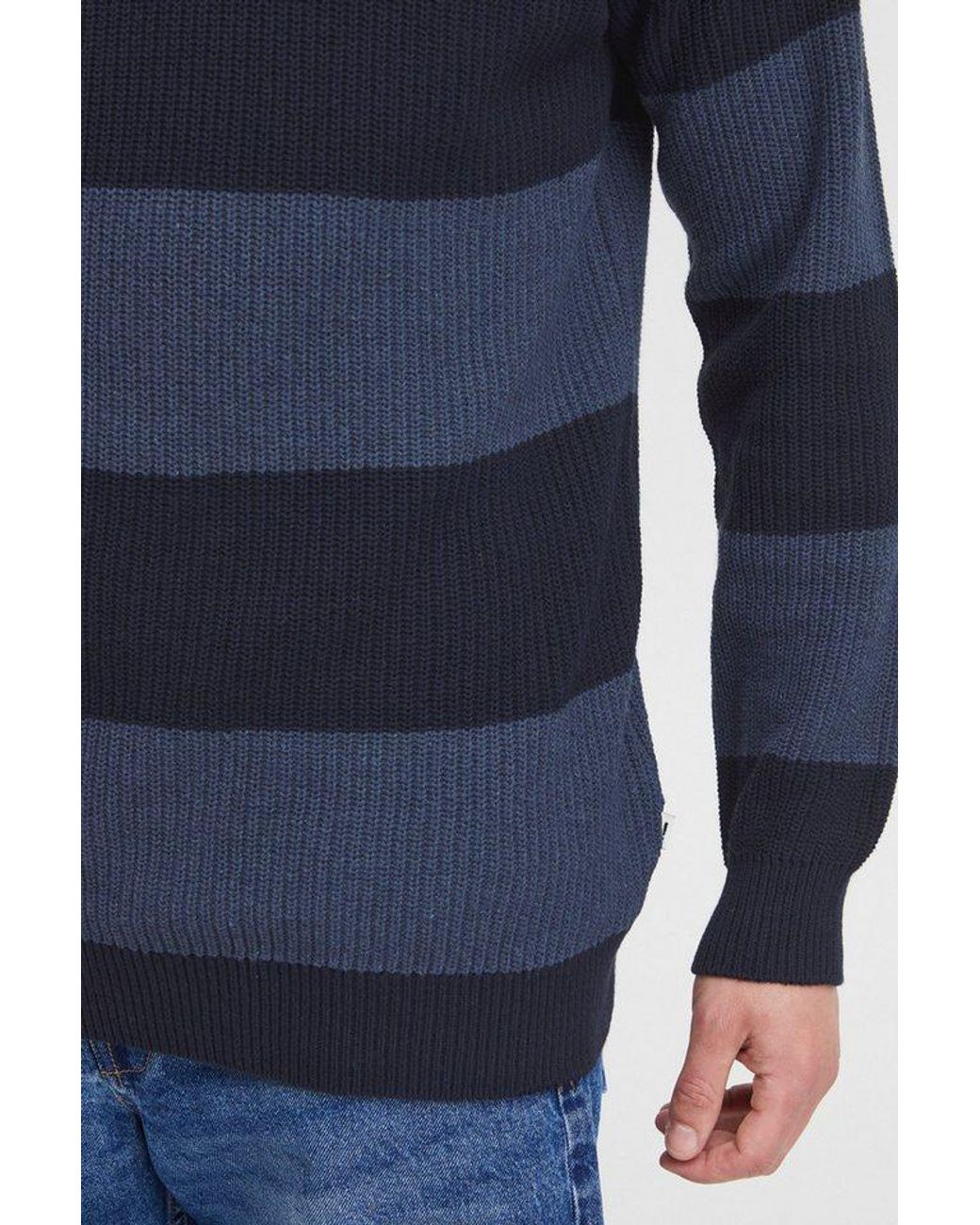 Solid Rollkragenpullover Sdserge Modischer Pullover in Blue für Herren