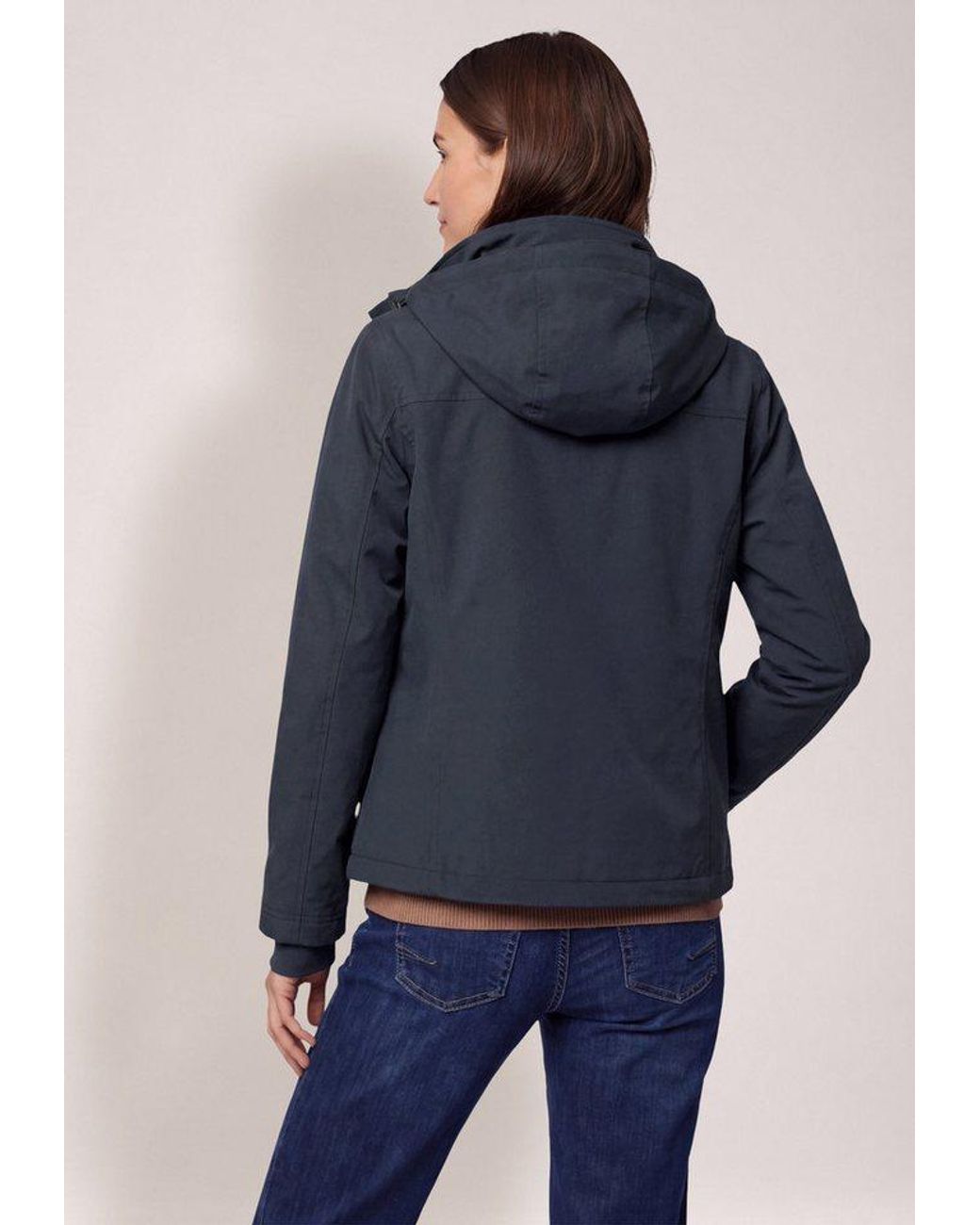 Cecil Blue Softshelljacke Mit Kapuze
