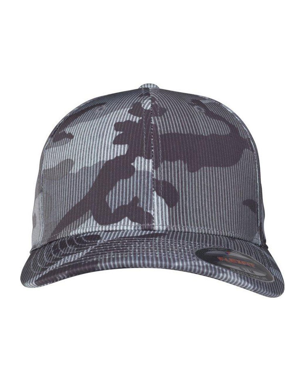 Flexfit Blue Flex Cap Camo Stripe Cap