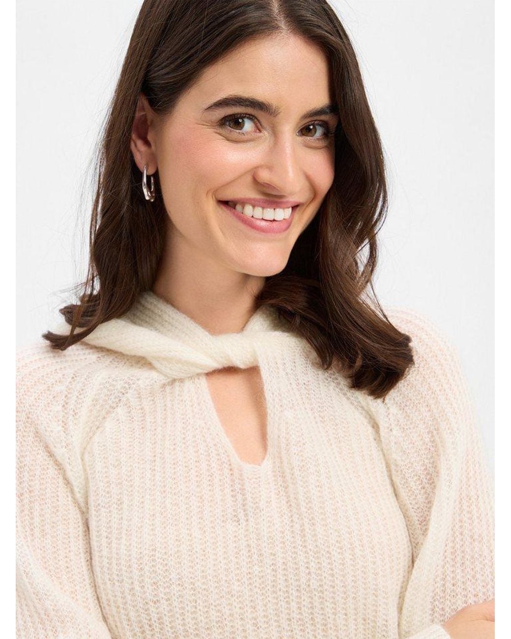 Joop! White Strickpullover Kolpa
