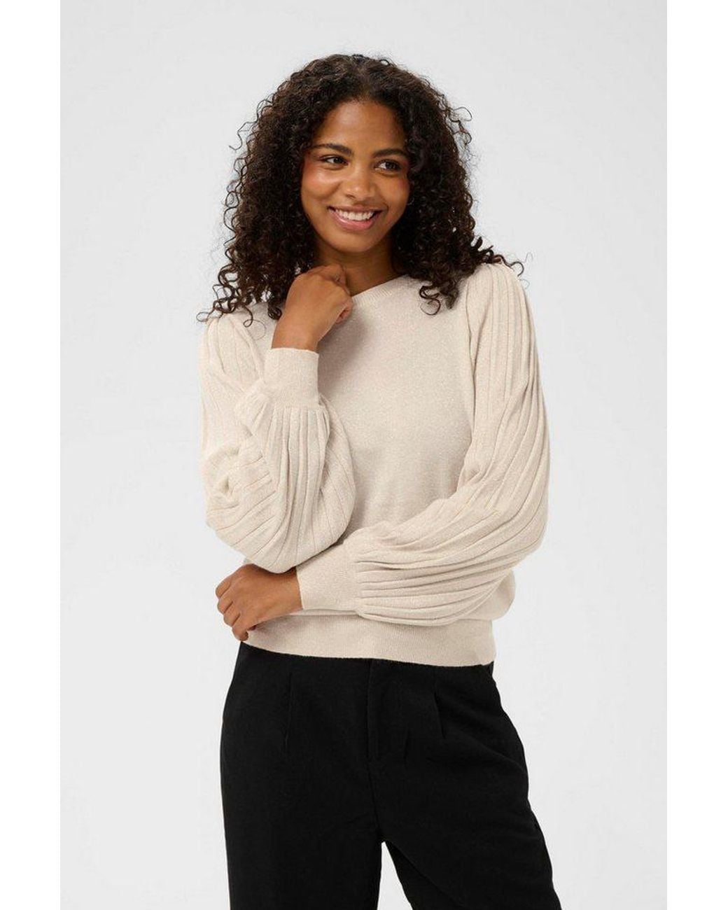 Kaffe Black Strickpullover Strickpullover Karegina