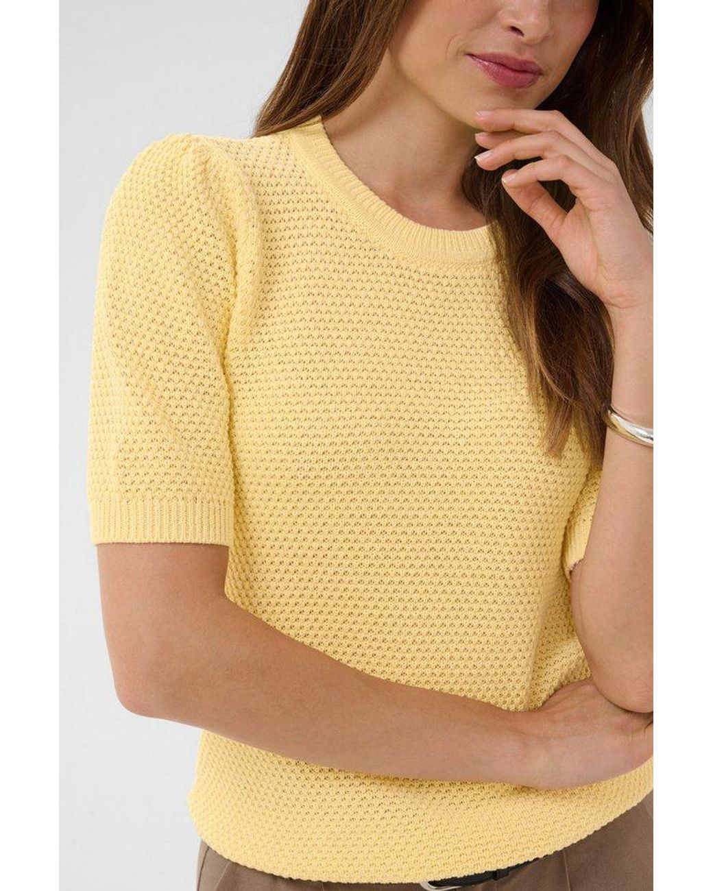 Kaffe Natural Strickpullover Strickpullover Kavivian