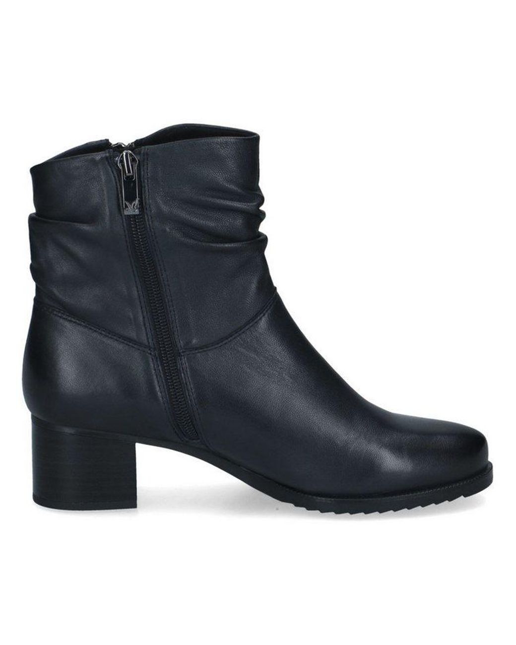Caprice Blue Stiefelette Leder Stiefelette