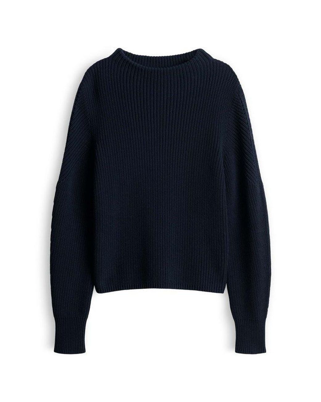 Opus Blue Strickpullover Strickpullover Aus Baumwolle Regular Fit