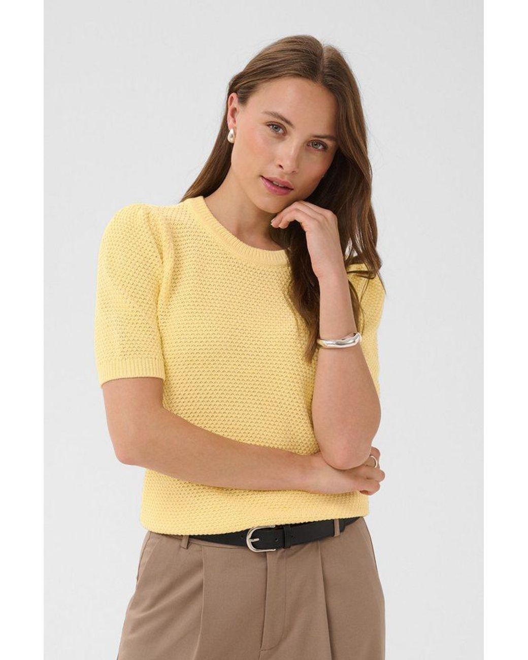 Kaffe Natural Strickpullover Strickpullover Kavivian