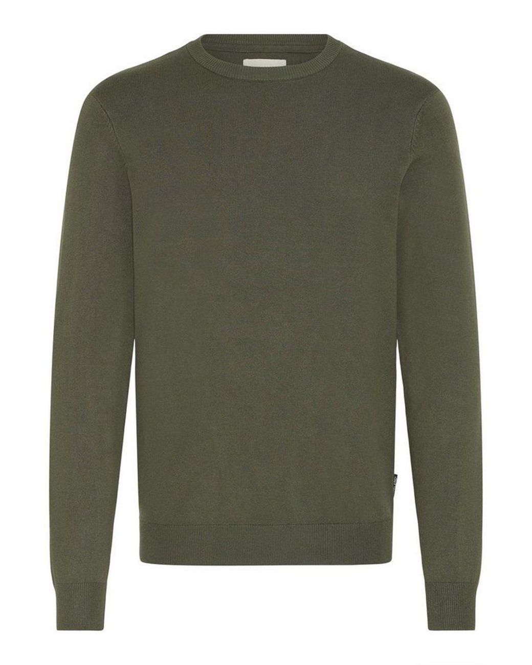 Blend Strickpullover Bhdan Stilvoller Basic Strickpullover in Green für Herren