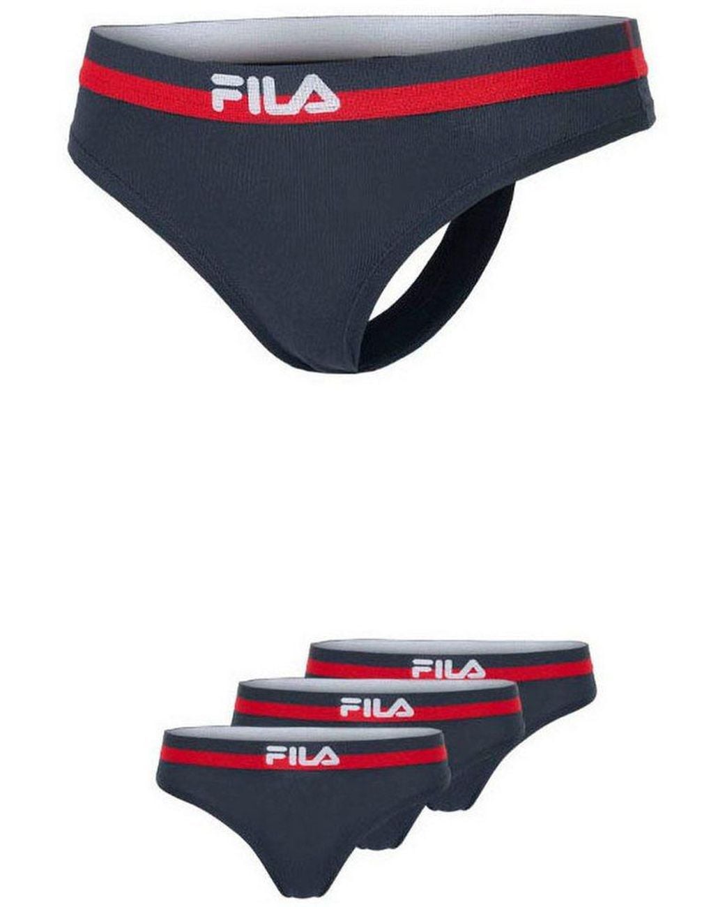 Fila Black String (3Er Pack) Elastischer Logobund