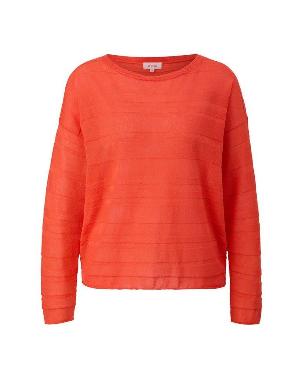 S.oliver Red Longpullover Strickpullover Pullover Mit Musterstruktur