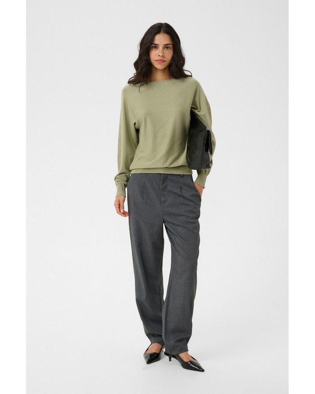 Kaffe Green Strickpullover Strickpullover Kalizza