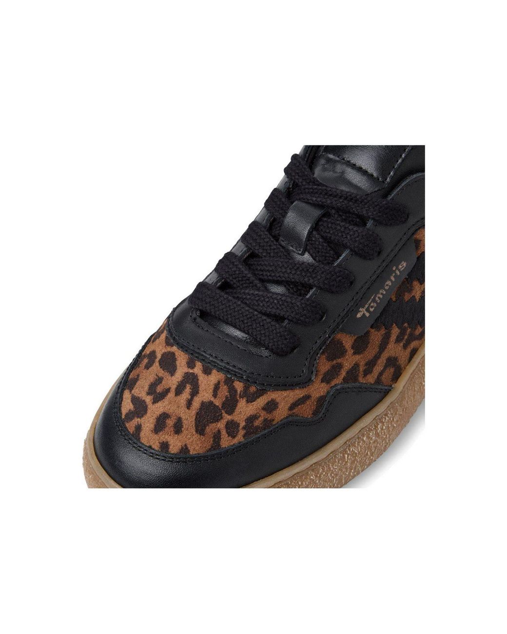 Tamaris Black 23733/45 Leopard Comb Sneaker