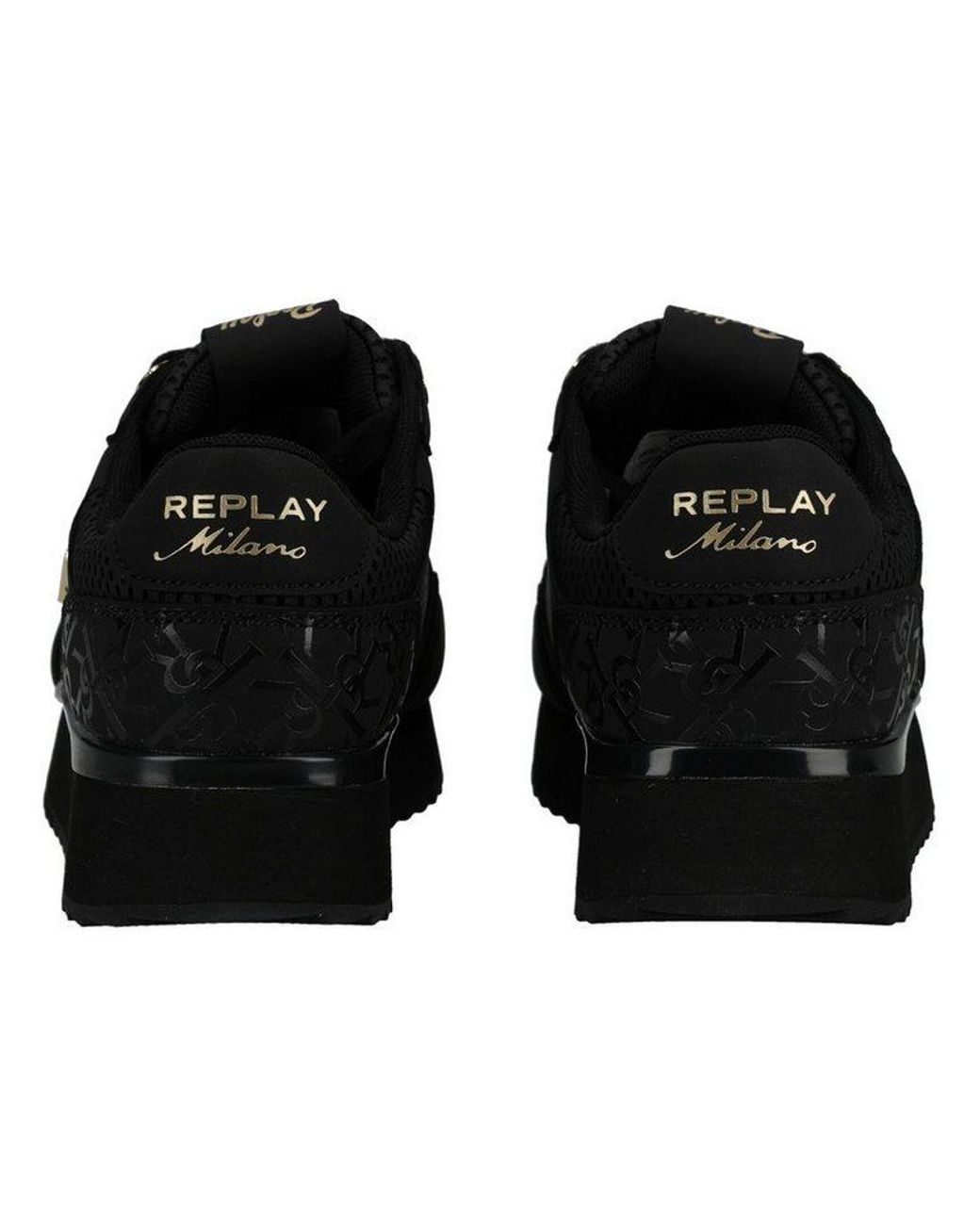 Replay Black Sneaker Lederimitat Sneaker