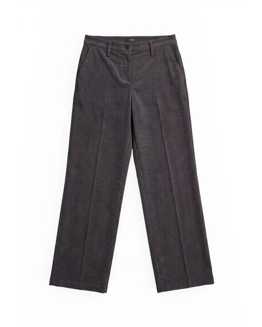 Zero Brown Stoffhose Damen Mit Bügelfalte Material