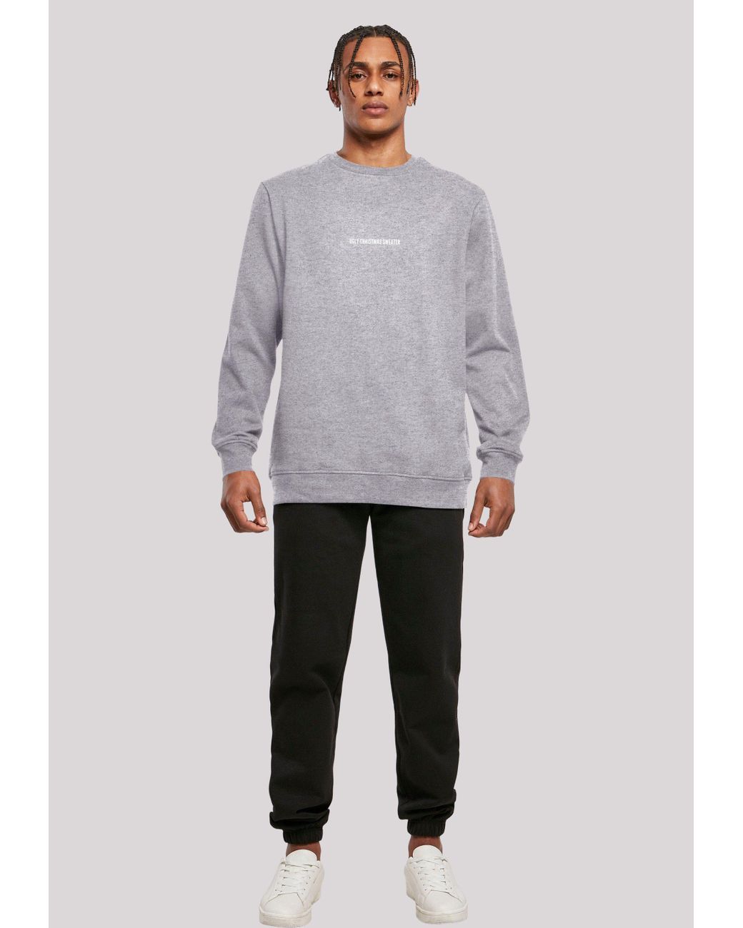 F4NT4STIC Hoodie ugly christmas sweater Print in Grau für Herren | Lyst DE | Hoodies