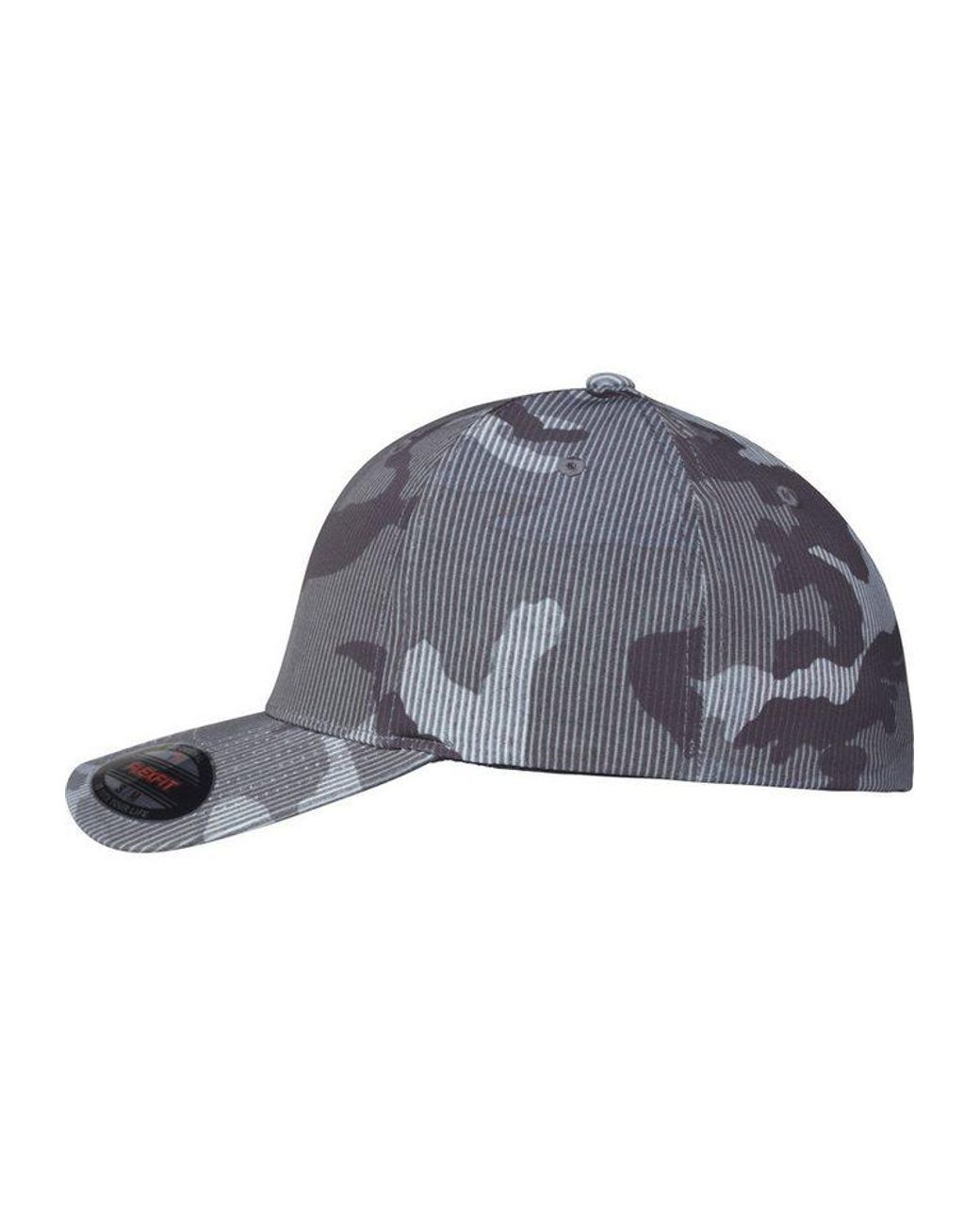 Flexfit Blue Flex Cap Camo Stripe Cap