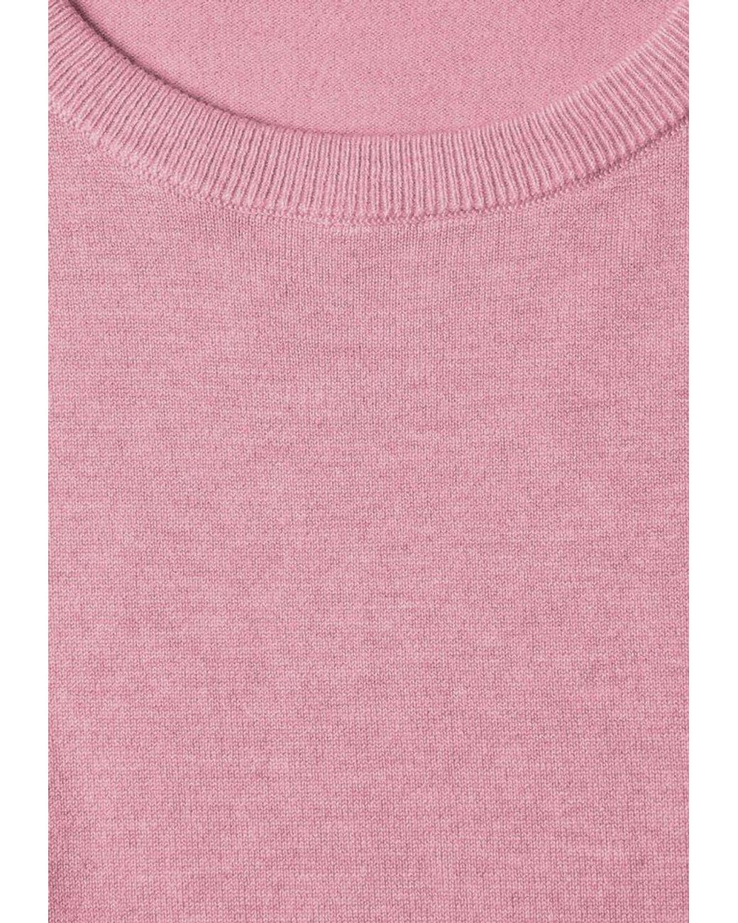 Street One Pink Kurzarmpullover Softe Viskose