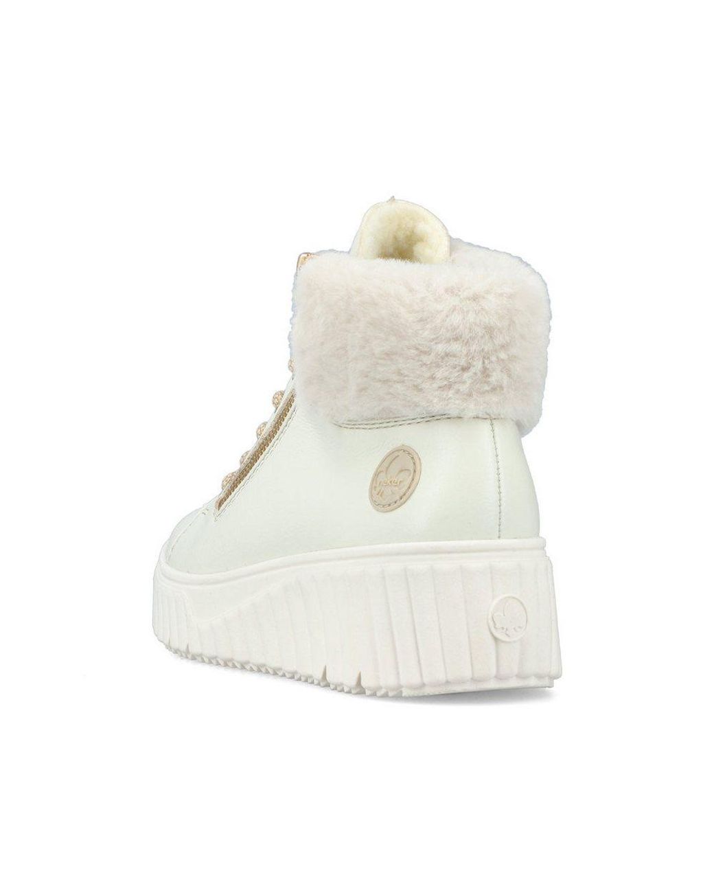 Rieker White Schnürstiefelette