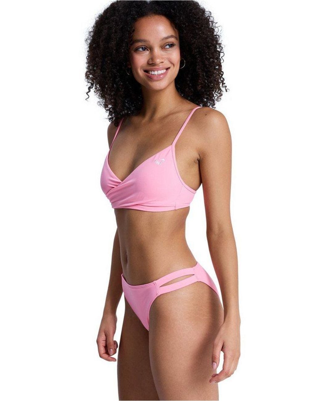 Roxy Red Bandeau-Bikini-Top Solid Essentials Wrap Bra