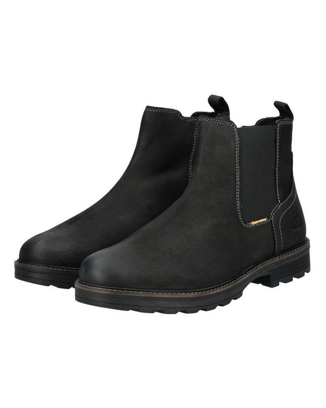 Camel Active Stiefelette Leder/Textil Schnürstiefelette in Black für Herren