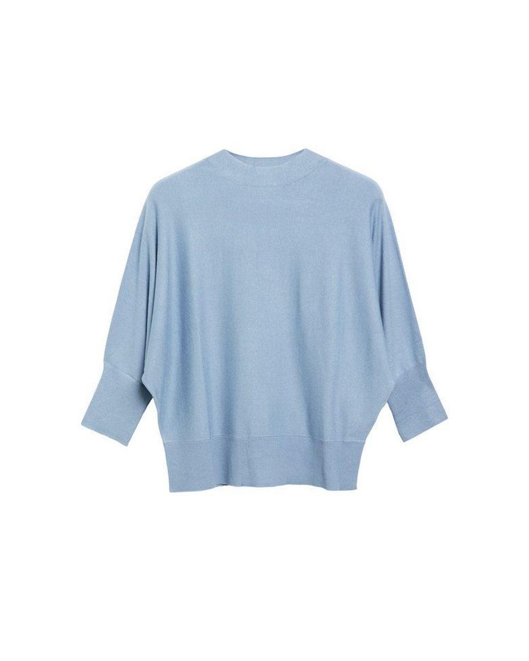 S.oliver Blue Strickpullover Rundhals Viskose