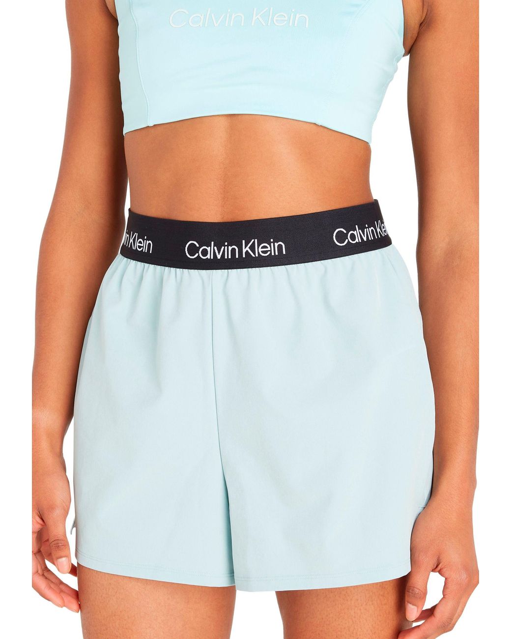 Calvin Klein Sport Radlerhose in Blau | Lyst DE