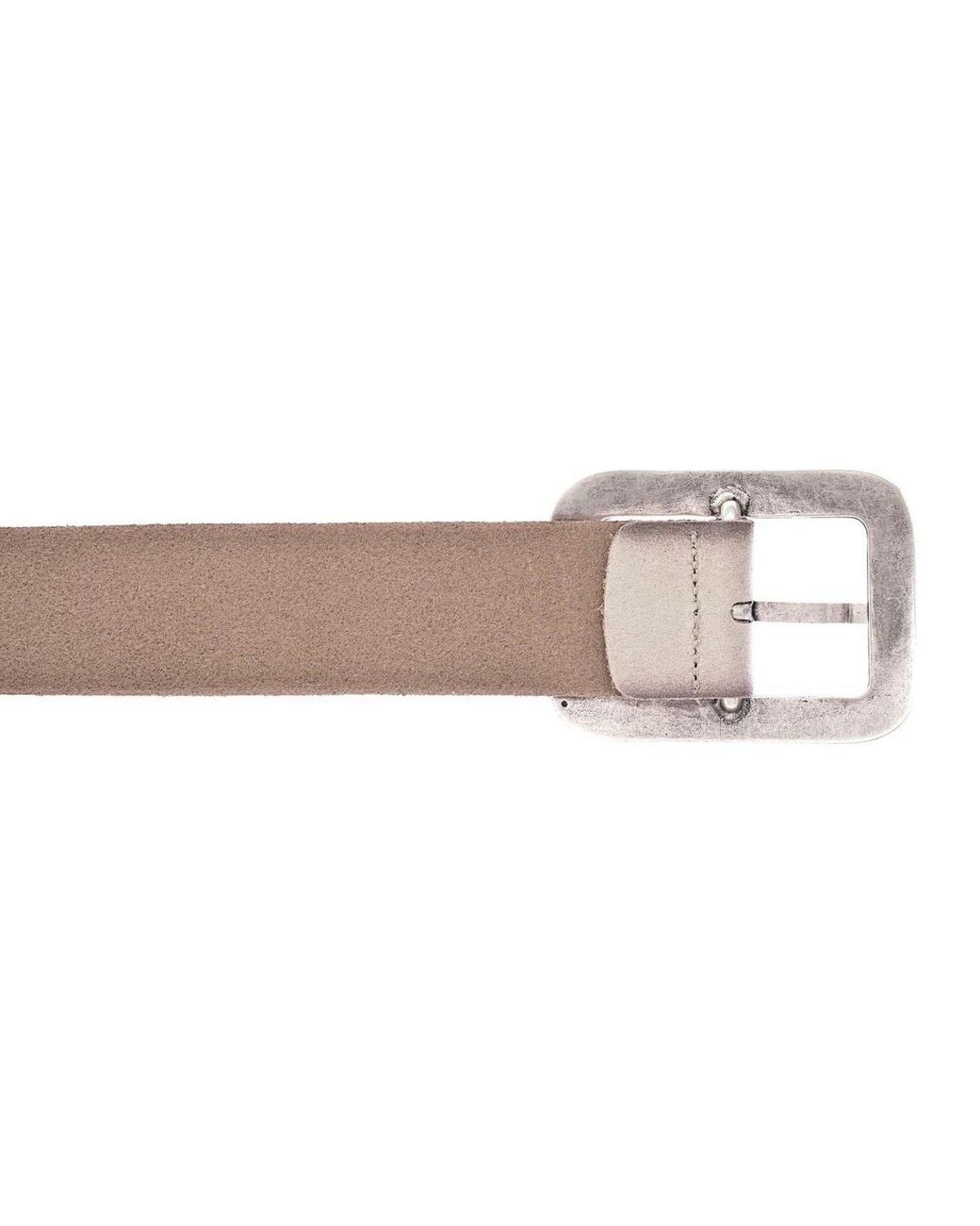 Vanzetti Gray Ledergürtel 40Mm Suede Belt Aus Echtem Leder