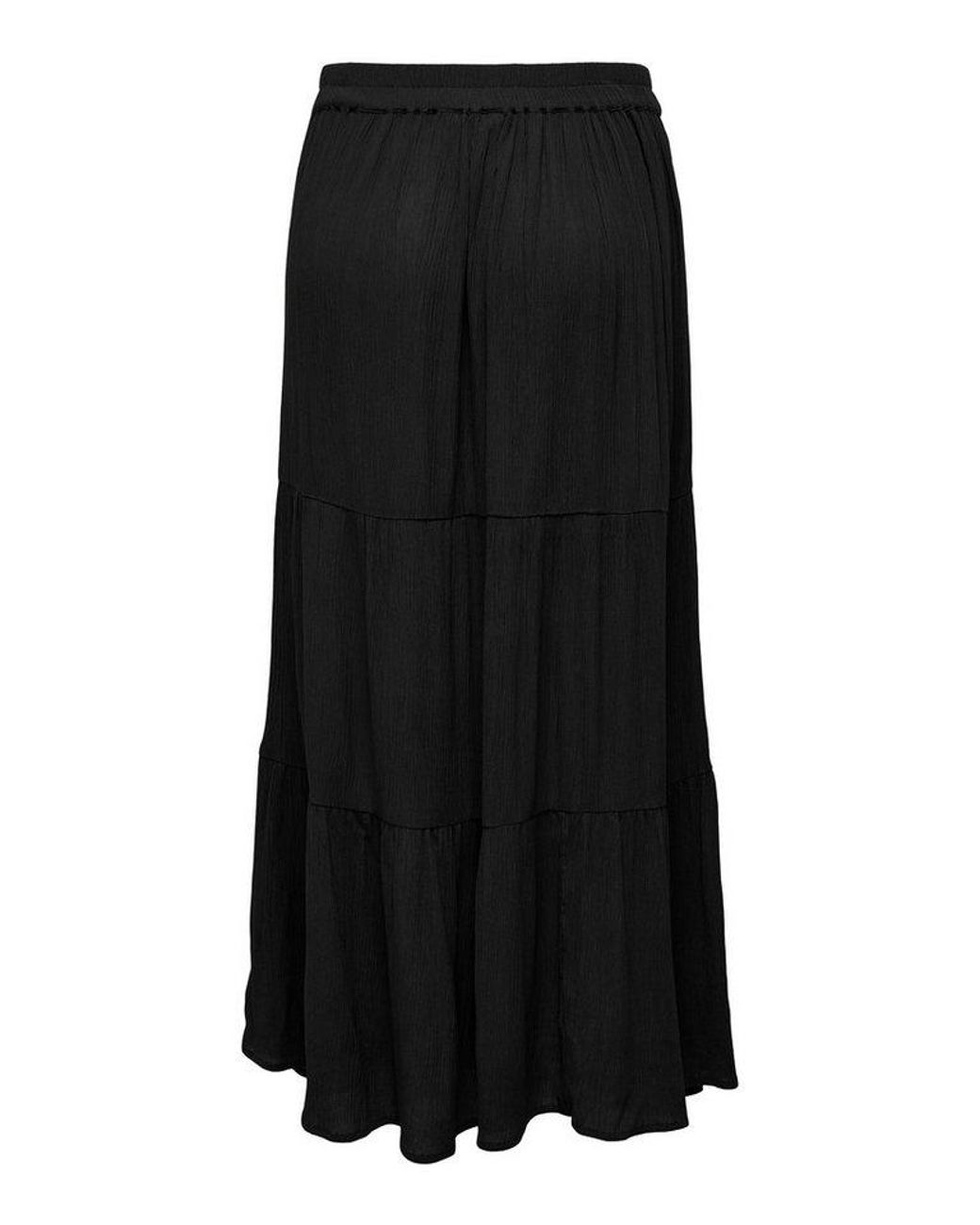 ONLY Black Maxirock Onlmikka Life Long Skirt Wvn Noos Viskose