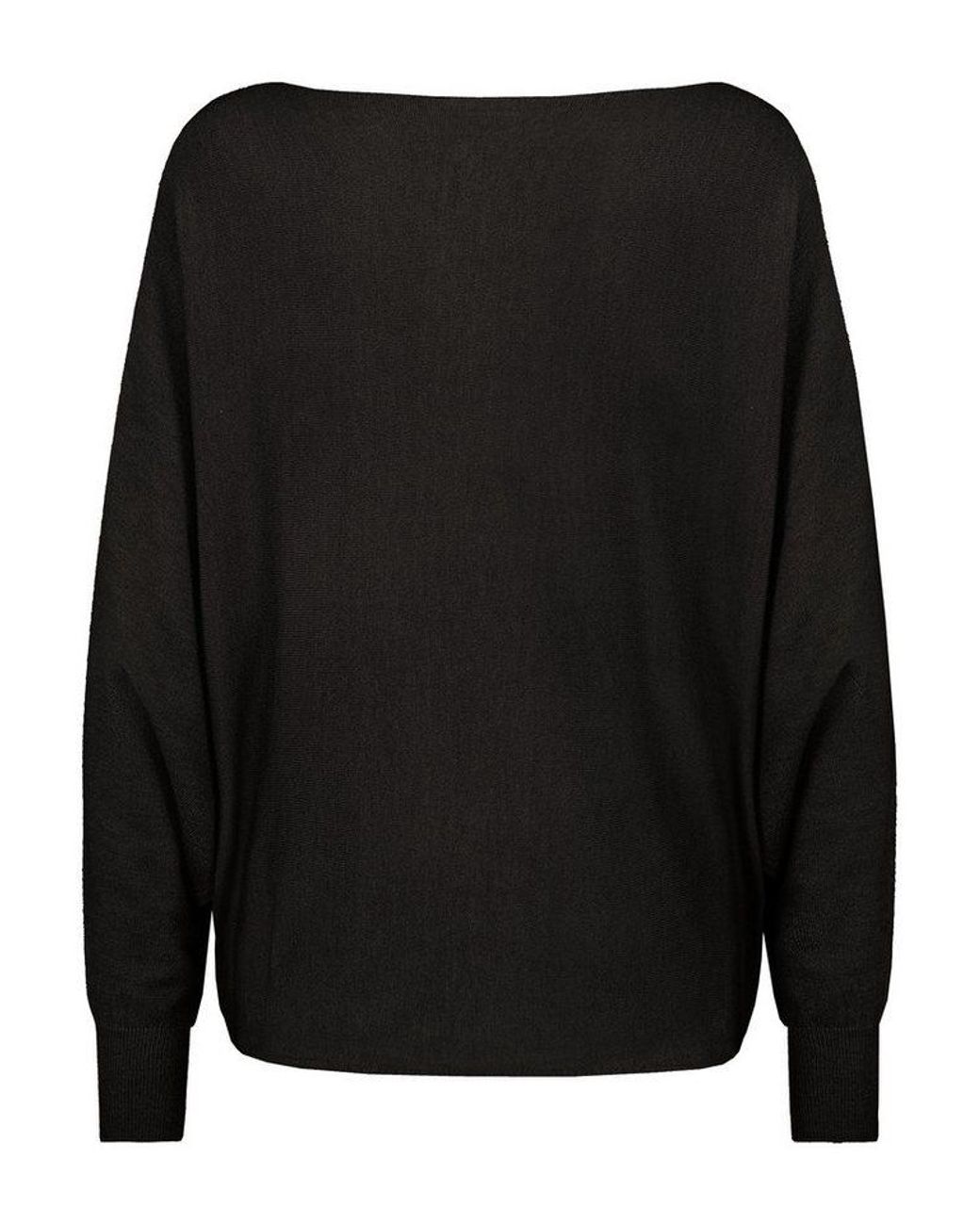 Sublevel Black Strickpullover Strickpullover Fledermaus