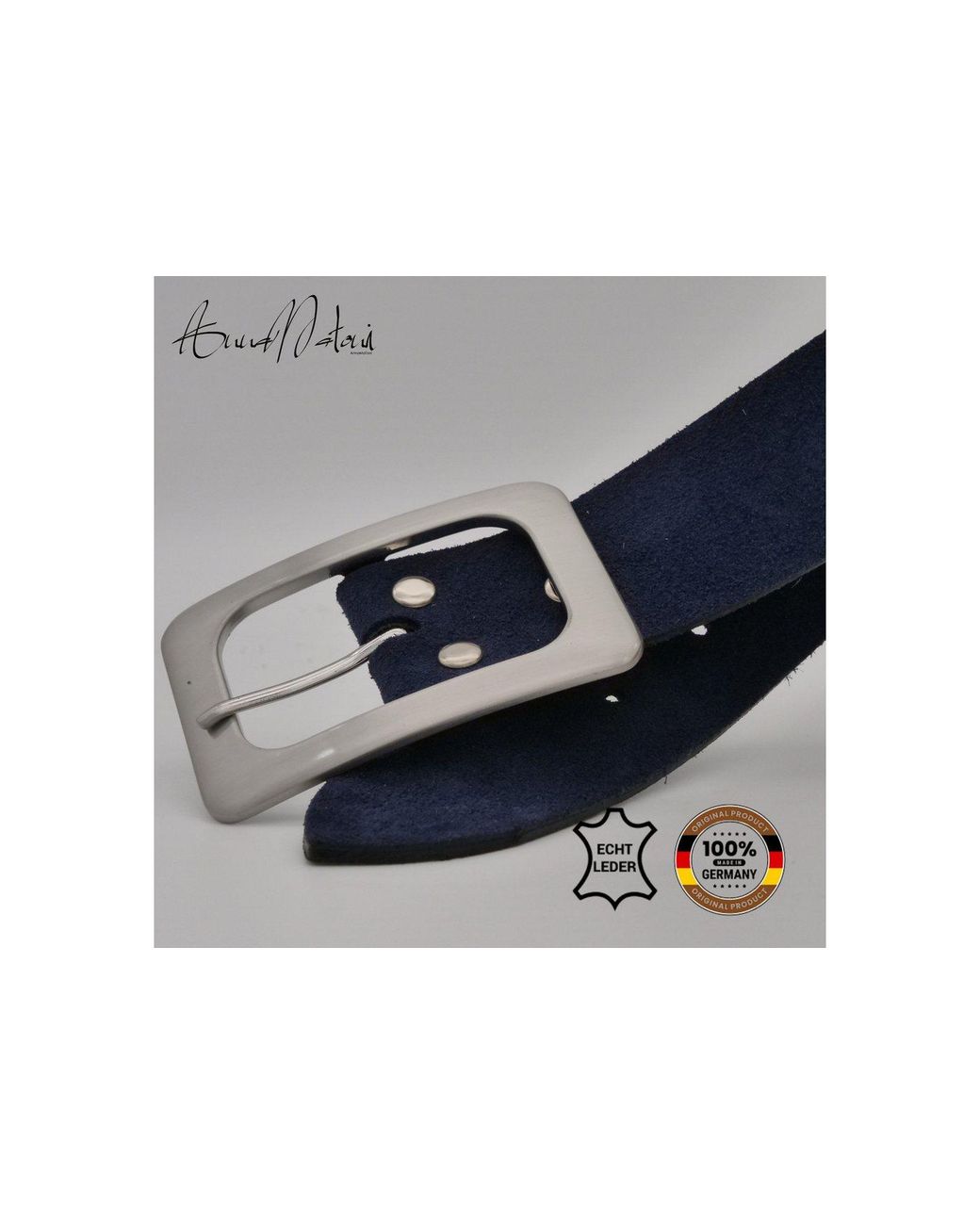 Annamatoni Blue Ledergürtel Damen Ledergürtel