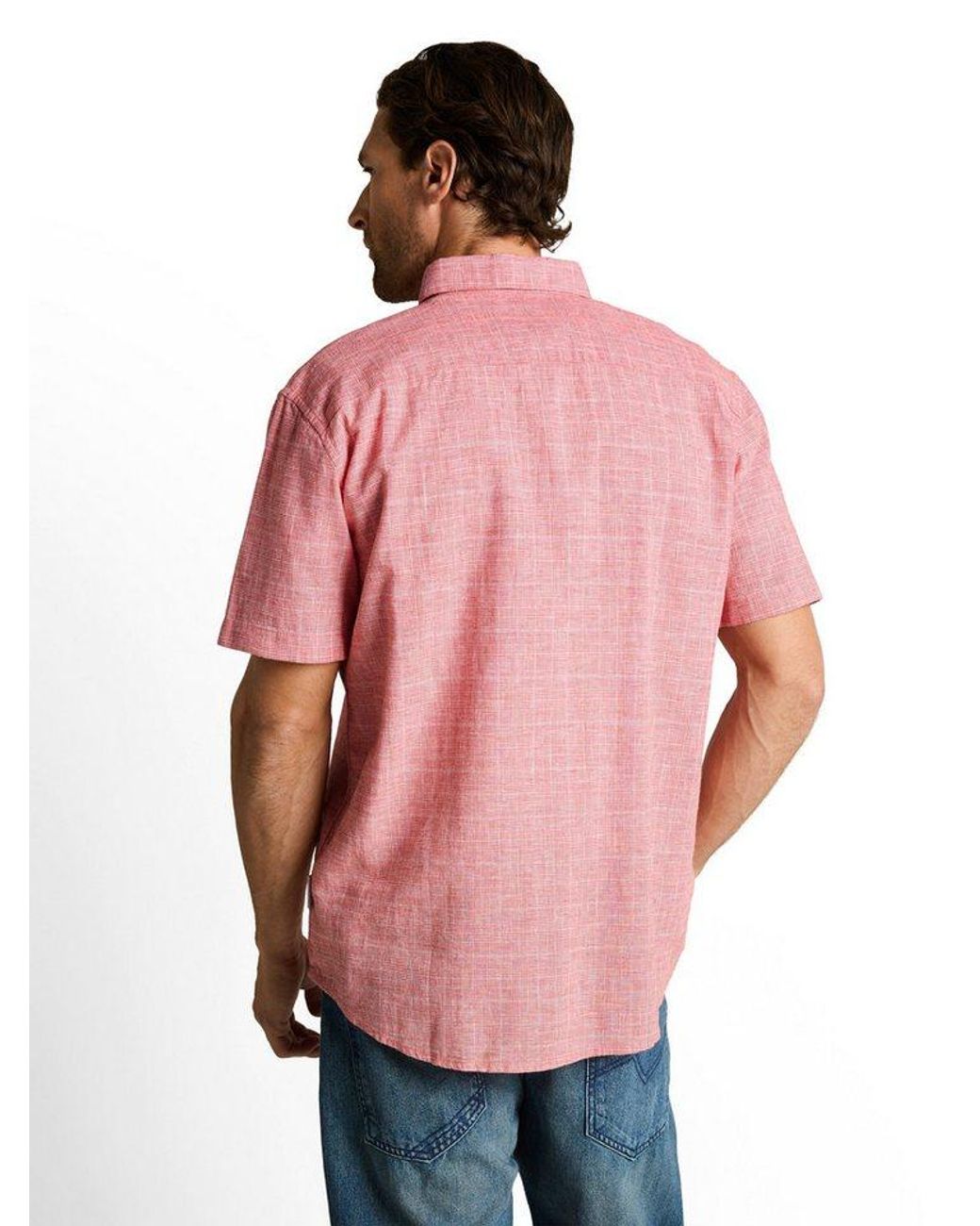 Tom Tailor Kurzarmhemd Mit Button-Down Kragen in Red für Herren