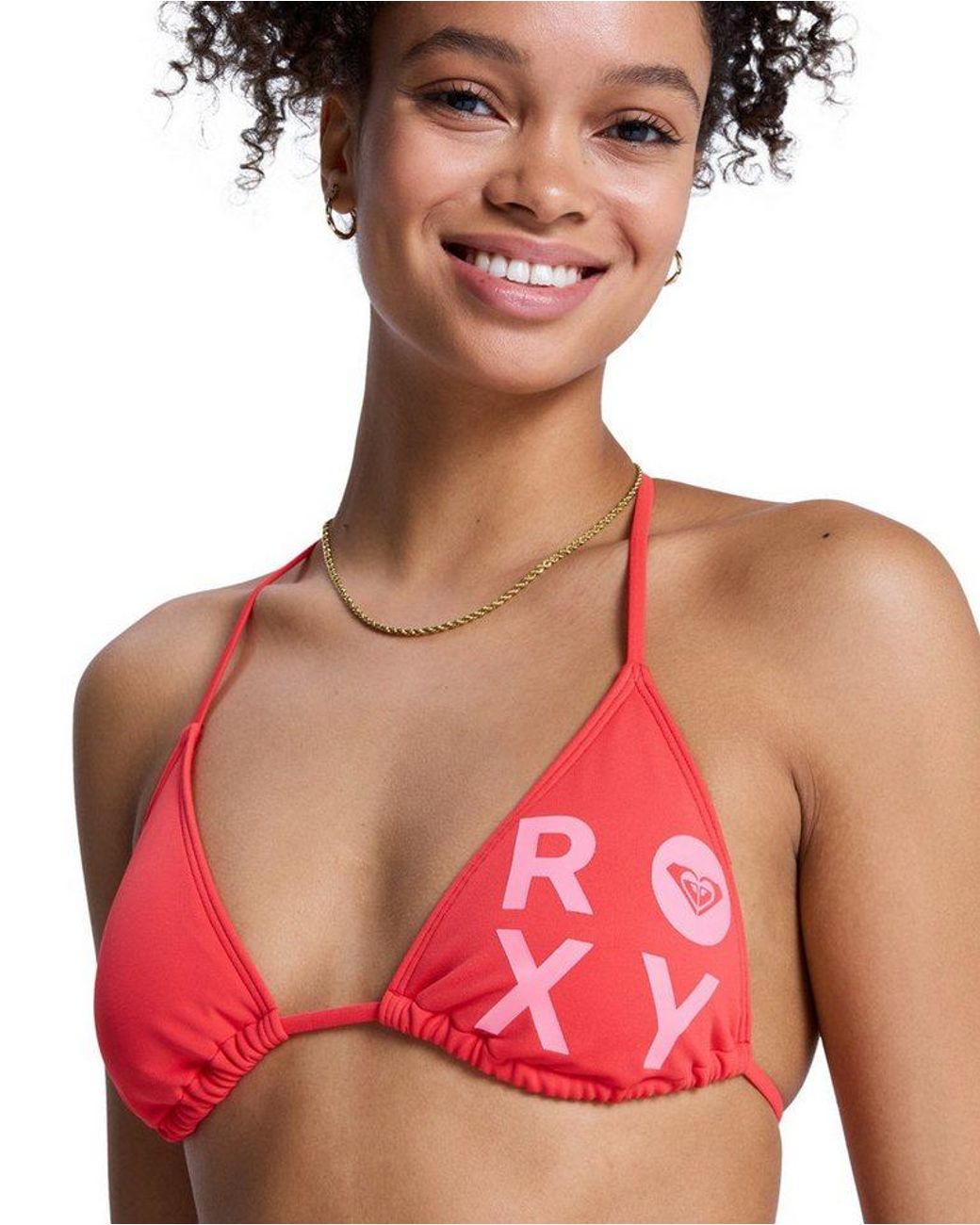 Roxy Red Triangel-Bikini Solid Essentials Ts Set