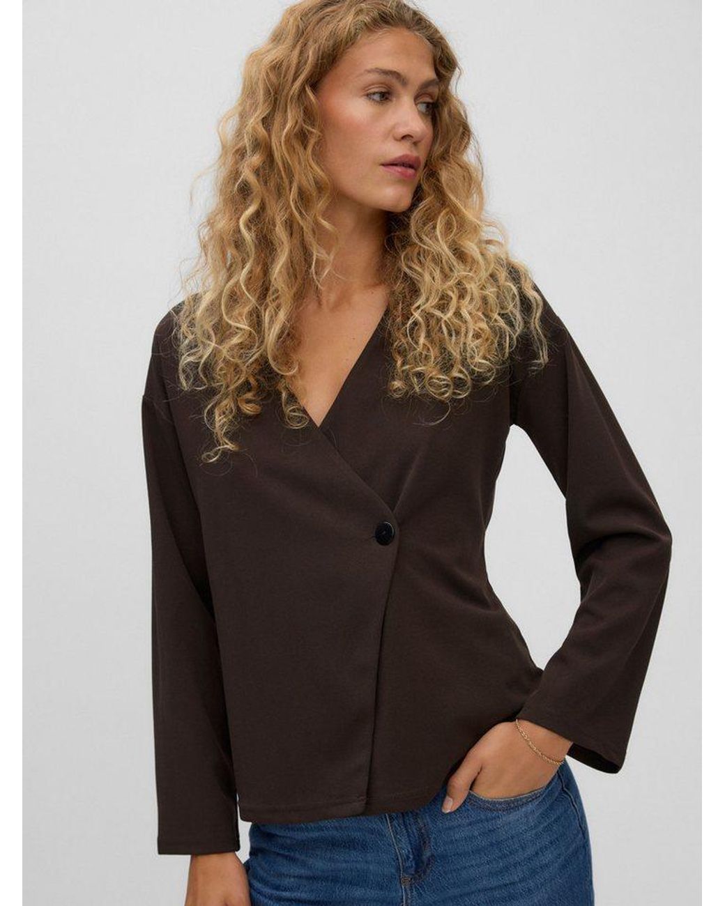 ONLY Brown Strickjacke